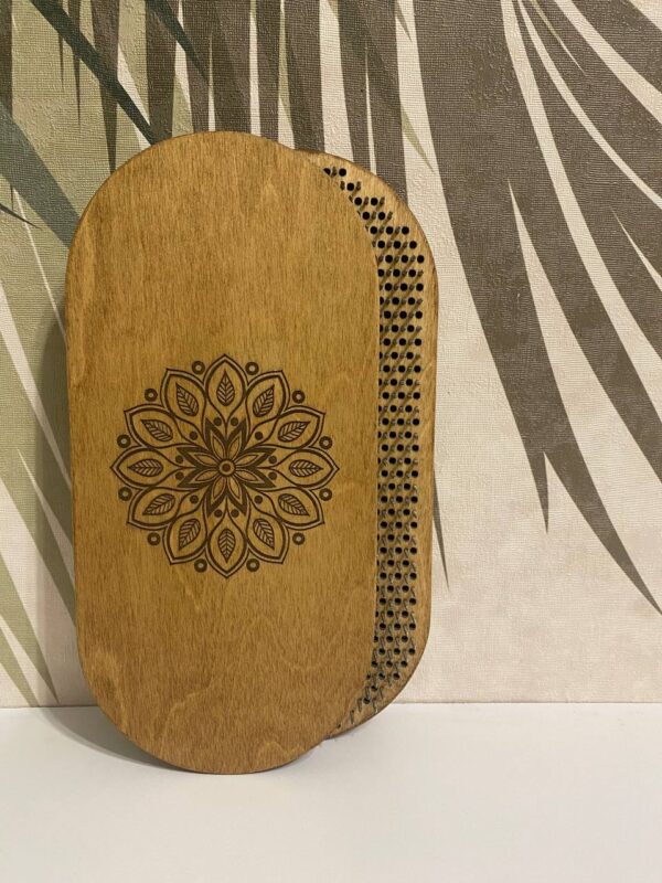 Доска садху для начинающих и опытных, шаг 8мм, гравировка цветок жизни